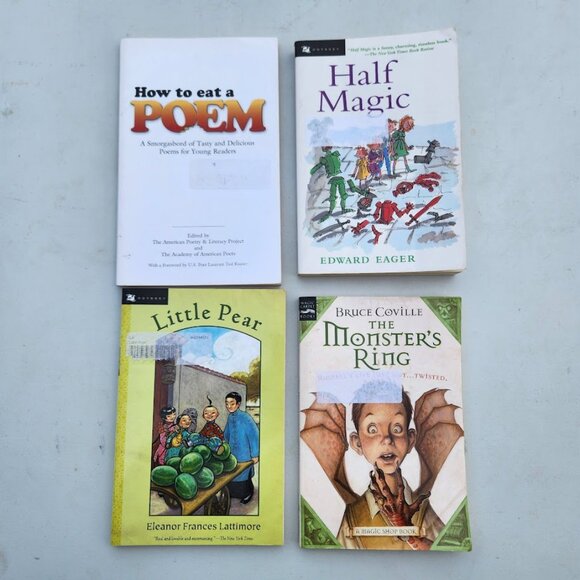 4 books book bundle Lot Set Chapter Books Young Adult Poem Literature Novels Sto - Picture 3 of 11